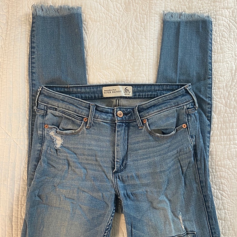 Abercrombie and Fitch patch jeans